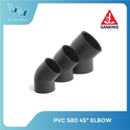 SANKING PVC SCHEDULE 80 (SCH 80) ELBOW 45