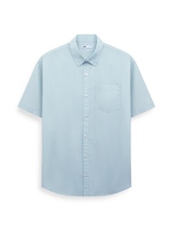 AIIZ เสื้อเชิ้ตผู้ชายแขนสั้น สีพื้น AIIZ Mens Short Sleeve Shirt