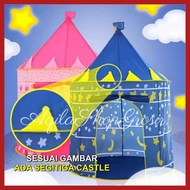 TENDA ANAK JUMBO BERMAIN model CASTLE KIDS CAMPING TENT / istana kastel (AQB)