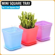 MINI SQUARE TRAY 7 CM | SQUARE POT PLATE