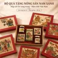 Green Men's Agricultural Products Gift, Unique Bamboo Lid, Natural Materials, Luxurious Agricultural