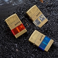 BẬT LỬA KHÈ ZIPPO  - GAS LỘ THIÊN MÀU CỔ MẪU  - (XÀI GAS)