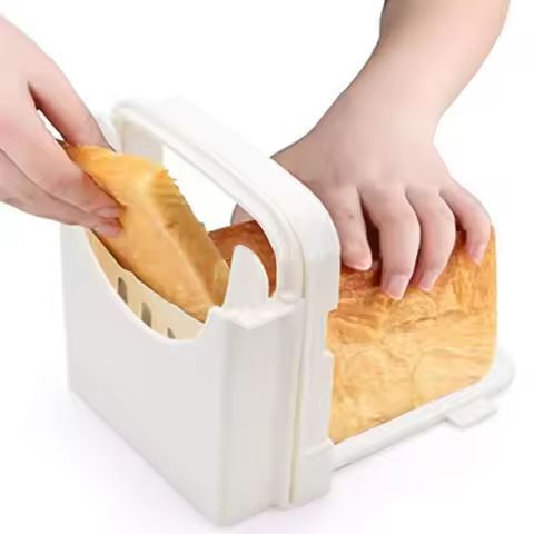 Adjustable Plastic Maker Sandwich Loaf Bagel Toast Cutter Slicing Machine Kitchen Tool Bread Slicer