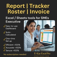 [E Kay Excel Pro]【Customize Excel Template】Invoice | Tracker | Dashboard | Roster ｜Auto Formula | Re