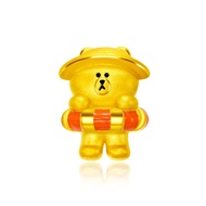 CHOW TAI FOOK LINE FRIENDS Collection 999 Pure Gold Charm - Brown R33517