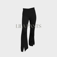 DEAR ANNYA - LILA PANTS FLAIR PANTS FLARE PANTS BLACK LONG PANTS BLACK WORK PANTS BLACK PANTS ANAIN 