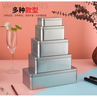 Rectangular Tea with Lid Sealed Universal Storage Packaging Metal Hundred Yuan Banknotes Cookies Bis
