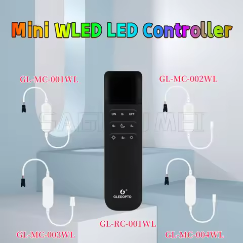GLEDOPTO ESP8266/ESP32 Mini WLED LED Controller GL-MC-001/002/003/004WL DC 5V USB RGB IC Digital Dyn
