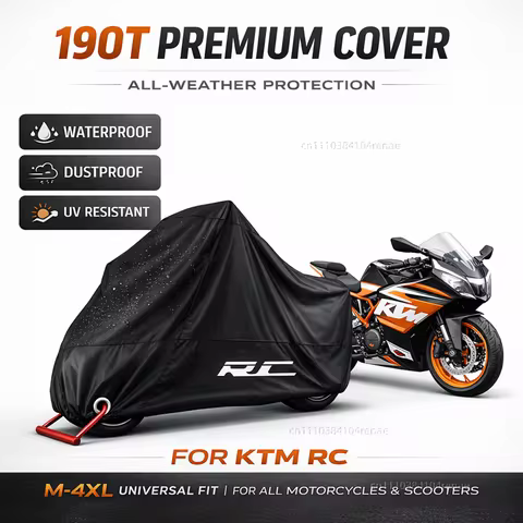 For KTM RC 125 200 250 390 rc390 2014 2015 2016-2018 190T Motorcycle Cover Waterproof Dustproof UV P