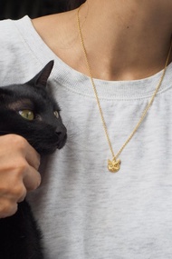 Merry 大雕鴞項鍊，純銀，貓頭鷹項鍊。