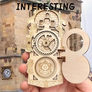INTERESTING Prague Square Fridge Magnets, Wooden European Style Tourism Souvenir Magnets, Souvenir C