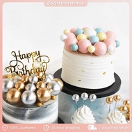 20pcs Mixed Gold Silver Ball Birthday Cake Decoration Decoration Party Dessert Cake Decoration