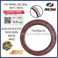 『WM』PERODUA MYVI 1.3 D20N BEZZA 1.3 ARUZ 1.5 ALZA 1.5 D27A D-CVT FLY WHEEL OIL SEAL 77x105x7.4 90311