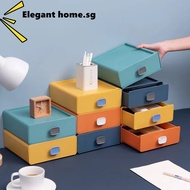 [Elegant _home]Organizers Box Storage Boxes Storage Drawer Storage Box Table Stationery Stackable Box Japanese Box