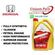 [SABAH, SARAWAK] HONDA 0W-30 FULLY SYNTHETIC ENGINE OIL (4L)