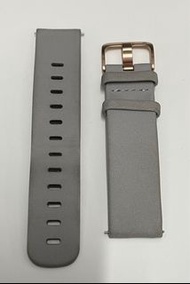GARMIN Quick Release(20mm)淺灰色皮革錶帶（玫瑰金錶扣）