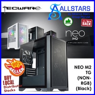 (ALLSTARS : DIY PROMO) Tecware NEO M2 High AirFlow TG MATX Chassis / Case / Casing (Tempered Glass side panel / non-RGB) (TWCA-NEOM2-BK) (Warranty 1year on Fan/Switch only)