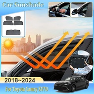 Car Mesh Sun Shade For Toyota Camry XV70 Daihatsu Altis 2018~2024 Magnetic Sunshade Window Anti-UV H