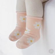 Happy Prince 韓國製 Floelle雛菊粉色嬰兒童中筒襪