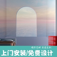 Nordic Dirty Pink Live Stream Stage Stage B & B TV Background Wallpaper Morandi Visual Extension Wal