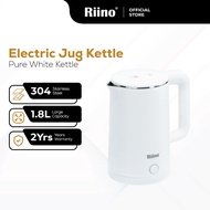 Riino Pure White Electric Jug Kettle 304 Stainless Steel (1.8L) PM1518