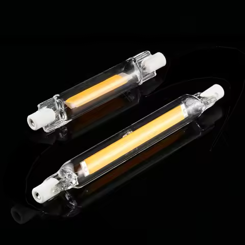 Dimmable Glass Tube J78 R7s 15W 78mm led light bulb J118 R7s cob lamp bulb 30W 118mm corn light AC 2