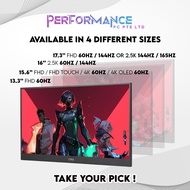 CRX Portable Monitor For Gaming / Office / Student / 144Hz / 165Hz (Local Ready Stock With Local 3 Y