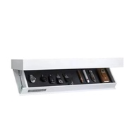 Solid Wood Floating Shelf with Hidden Compartment Wall-Mounted Storage Rack Home Decor