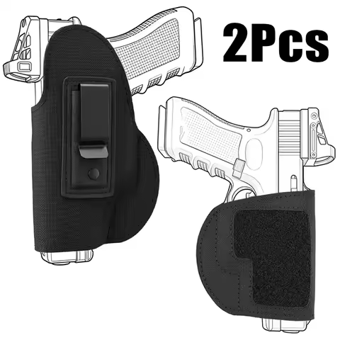 2Pcs Pistol Gun Holster Concealed Carry Gun Holster Pouch Handgun Holder Pouch OWB Pistol Gun Holste