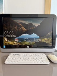 Computer 💻 輕薄電腦 + Logitech keyboard+ mouse All-in-One，速度快，新淨，window 10, 20寸mon