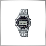 CASIO Casio Standard Vintage Wristwatch Unisex Classic Quartz Digital Metal Silver Black A171WE-1A [