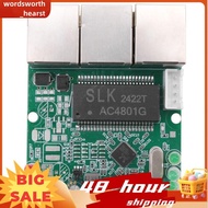 Fast Switch Mini 3 Port Ethernet Switch 10 / 100mbps Network Switch Hub Pcb Module Board for System 