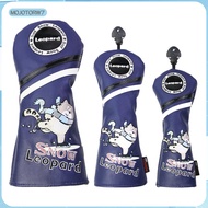 [mojotorw7] Golf Club Head Covers Driver Hybrid, Kopfbedeckung 1 3 5 UT Interchangeable Number Tag, 