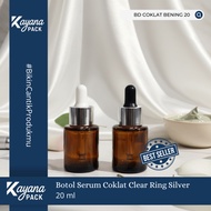 20ML CLEAR BROWN BD SERUM PIPETTE BOTTLE CLEAR 20 AMBER BD/ ML SILVERRing SET (CLEAR BROWN BD 20)
