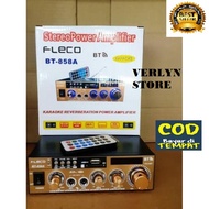 Amplifier Fleco BT-858A Bluetooth Ac dan Dc - Power Amplifier Stereo Wireless Fleco BT 858A