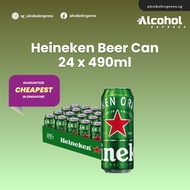 Heineken Beer Can 24 x 490ml (BBD 09/26)