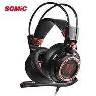 ลำโพง bluetooth Somic G941 Upgrade Active Noise Cancelling Headphone 7.1 Virtual Surround Sound USB Gaming Headset with Mic Vibrating Function Black Upgrade