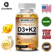 Vitamin D3 dan K2, Bekerja Bersama, 30/60/120 Kapsul, Vitamin D3 dan MK7