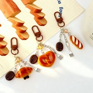 Fun Simulation Baguette Bread Keychain Creative Funny Pendant Accessories Pendant Simple Bag Jewelry