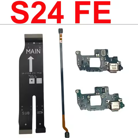 For Samsung Galaxy S24 FE S721U S721N S721B S721N Signal Main Antenna Charging Microphone SUB Board 