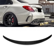 ก้านลมคาร์บอนไฟเบอร์แบบไม่ต้องเจาะสำหรับปรับแต่ง Mercedes-Benz C-Class W205 C200 C260 C63 AMG ชิ้นส่