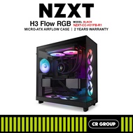 NZXT H3 Flow RGB Micro-ATX Airflow PC Case (2Yrs NZXT Warranty)