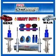 CS KYB RS ULTRA PROTON WAJA GEN2 WIRA SE HEAVY DUTY ABSORBER FRONT / REAR + MOUNTING + BOOT SILICONE