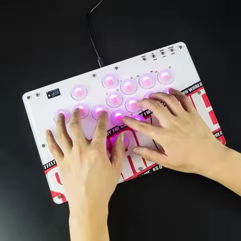 Hitbox Arcade Controller Keyboard Compatible for PS5/PS4/PC/Switch Fightstick Joystick Keyboard - Ga