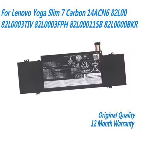 7.72V 61WH L20D4PF2 Laptop Battery For Lenovo Yoga Slim 7 Carbon 14ACN6 82L00 82L0003TIV 82L0003FPH 