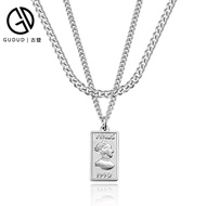 [Jackson Wang Same Style]Love's Venus Double Layer Stacked Cuban Necklace for Men Trendy INS Minimal