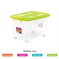 EZY Container Box 35 Liter 4-wheel Box Strong and Sturdy Multipurpose Plastic Container/