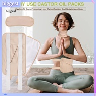 BGT  System Support Castor Oil Pack Castor Oil Pack for Inflammation Detox and Sleep Aid Castor Oil Pack Wrap for Circulation and Digestion Reusable and Adjustable