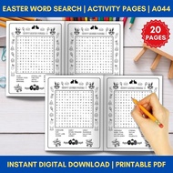 A044 Easter Word Search Worksheets | Printable PDF Puzzle Activity Pages
