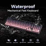 FURYCUBE IP98 Membrane Keyboard Waterproof Gradient Keycaps Mechanical Gaming Keyboard Feel